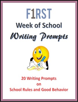 Preview of First Week of School - Writing Prompts