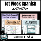 First Week of Spanish Class *BUNDLE* - Back to School, 1st