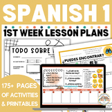 First Week of Spanish Lesson Plans