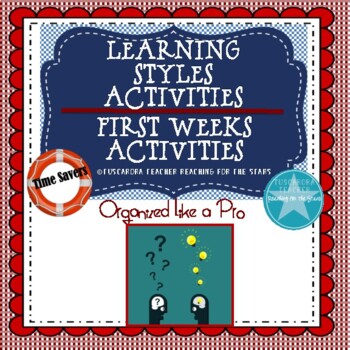Preview of First Weeks: Learning Styles Activities