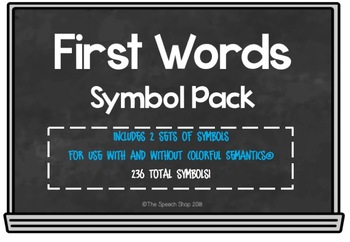 Preview of First Words List & Symbol Pack