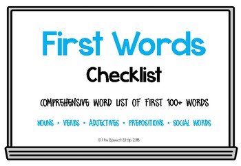Preview of First Words List (with and without Colorful Semantics)