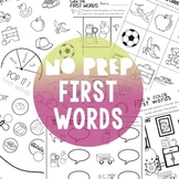 First Words No Prep: Early Vocabulary (nouns, body, clothe