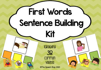 Preview of First Words Sentence Building Kit