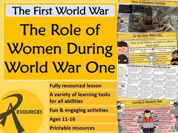 First World War: The Contribution Of Women To The War Effort (fully 