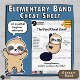 First Year Band Cheat Sheet | Reference Sheet for Band Binder