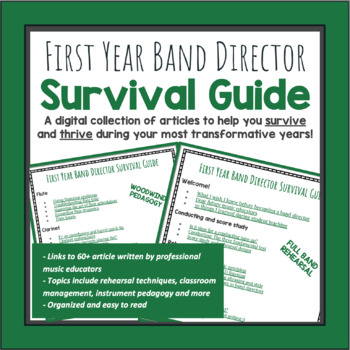 Preview of First Year Band Director Survival Guide (Perfect for student teachers as well!)