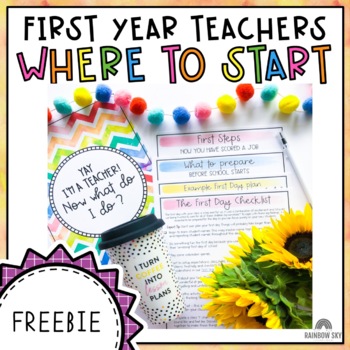 Preview of New Teacher Help | First Year Teacher Start Guide