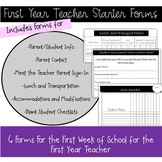 First Year Teacher Starter Forms