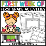 1st Grade First Week of School Writing Activities | First 