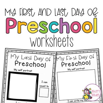 Preview of First and Last Day of Preschool Worksheets