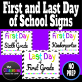 First and Last Day of School Signs