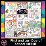 First and Last Day of School Signs FREEBIE