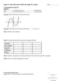 First and Second Derivative Tests and Concavity Notes