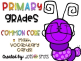 First and Second Grade Common Core Math Vocabulary
