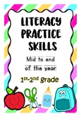 NO PREP First and Second Grade Literacy Skills Worksheet B