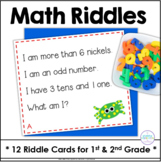 Math Riddles for Spiral Review - Addition, Place Value, Nu