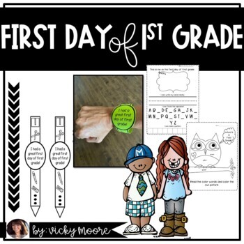 Preview of 1st Grade Back to School First Week of First Grade Activities | First Day