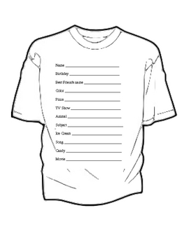 First day of school T-shirt Project. by Cranium Connection | TPT