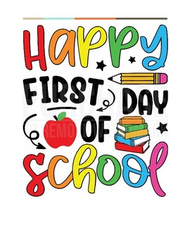 First day of school coloring pages 23*24 by The Coloring Cove | TPT