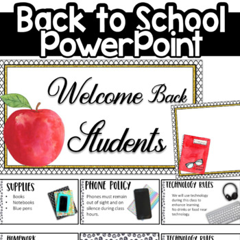 Preview of First day of school meet the teacher Powerpoint Distance learning Google