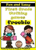 First grade Fun and easy writing games Freebie