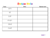 First grade journeys rainbow write unit 1-6