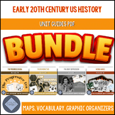 First half of the 20th Century US History PDF - Maps and A