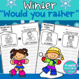 First or Second Grade Opinion Writing Prompts - Winter