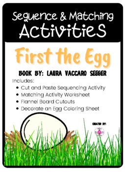 Preview of First the Egg Activity Packet