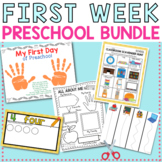First week of Preschool or Pre-K Activity Bundle