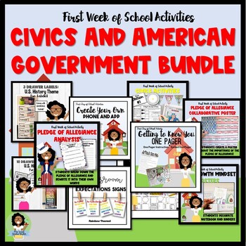 Preview of First week of School: Civics and American Government
