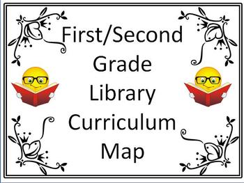 Preview of First/Second Grade Library Curriculum Maps - Getting Started - With Common Core