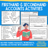Firsthand Secondhand Account: Multiple Accounts No-Prep: P