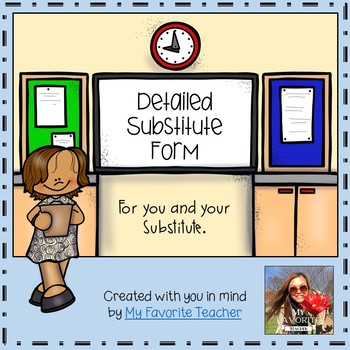 Preview of Firstie for Learning - Free Detailed Substitute Report