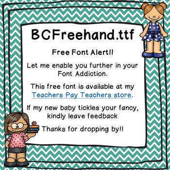 Preview of Firstie for Learning - Freehand Font - Free for Personal & Commercial Use