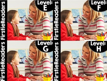 Preview of FirstieReaders Levels: E-H BUNDLED Distance Learning | Homeschool Compatible |