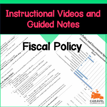 Preview of Fiscal Policy Instructional Videos, Guided Notes, and Worksheet