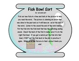 Fish Bowl Inflected -ed Ending Sort