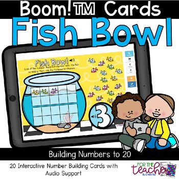 Preview of Fish Bowl Number Building within 20 {Boom Cards™}