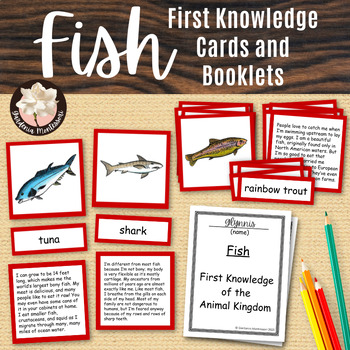 Preview of Fish Cards and Booklets - Montessori Fish Animal Kingdom Zoology Fish Activities