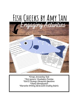 Preview of Fish Cheeks Amy Tan- Ultimate Engagement