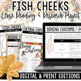 Fish Cheeks Holiday Short Story and Mini-Research Activity