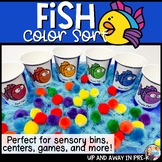 Fish Color Sorting Activity - Summer - Preschool Ocean Sen