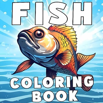 Preview of Fish Coloring Book : Coloring Pages with Sea Animals