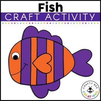 Preview of Fish Craft Ocean Animals Habitat Activities Sea Life Theme Bulletin Board Unit