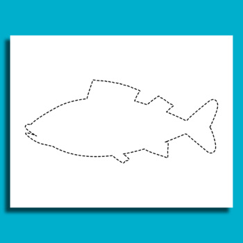Fish - Cutout Shape - Printable by structureofdreams | TpT