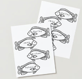 Fish Door Decor| Printable Name Signs| Classroom Door Prin