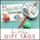 Fish End of the Year Gift Tags It's O-fish-ally Summer