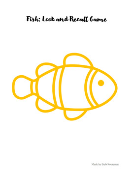 Fish Look and Recall Game by Interactive and Creative Learning | TPT